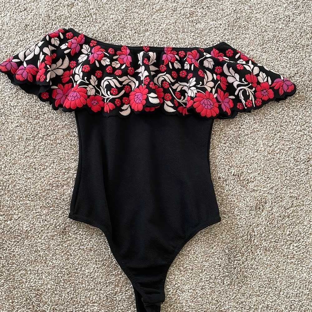Missguided Embroided Bodysuit